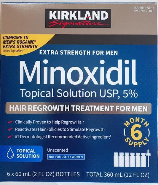 Minoxidil Kirkland 6 Unidades Original Importado