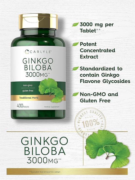 GINKGO BILOBA 3000MG. CARLYLE