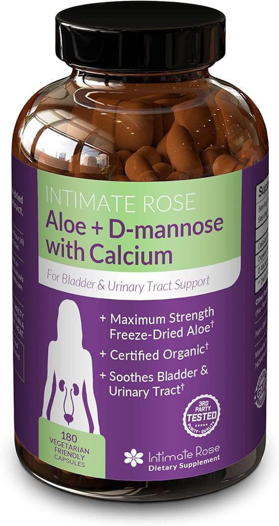 Aloe + D-Mannose With Calcium, 180 Caps Intimaterose